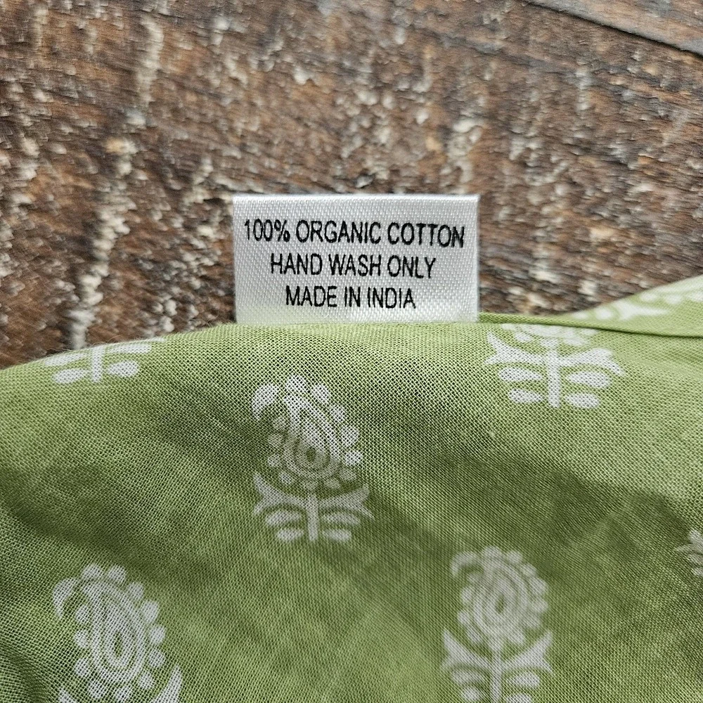 CRAFT RESOURCE CENTER (CRC)‎ Petite Paisley Wrap Organic Cotton Size S/M Green